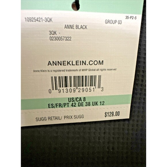 Anne Klein Women's Textured Sleeveless Sheath Dress Formal Casual Chic Black 8 - Picture 9 of 13